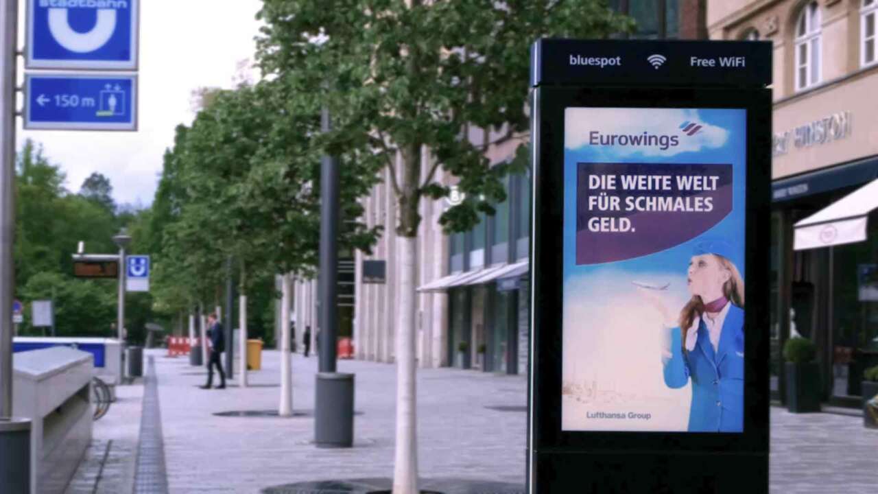 Eurowings DOOH Werbung
