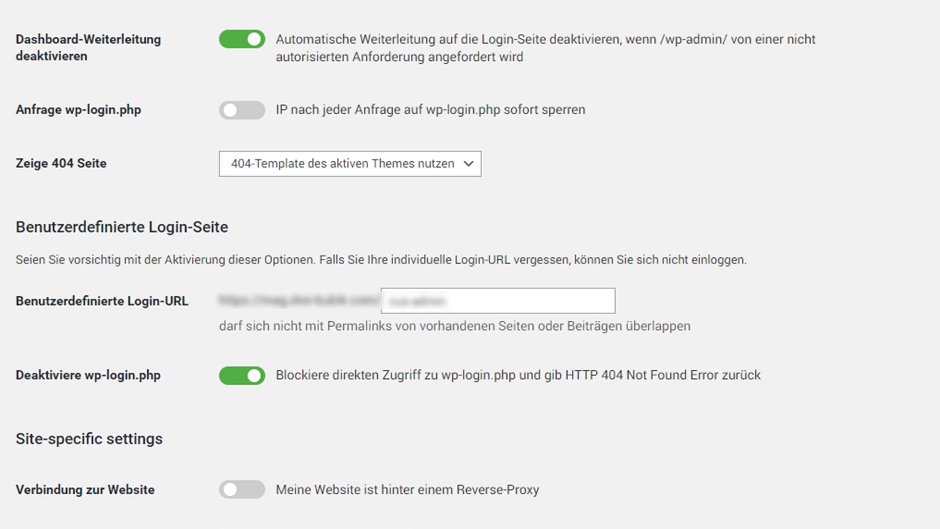 Versteckt Euren WordPress Login