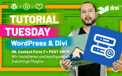 WordPress & Divi Tutorial 2022 Deutsch, 09: ReGenerate Thumbnails, Contact Form 7, Postman SMTP Installation & Konfiguration