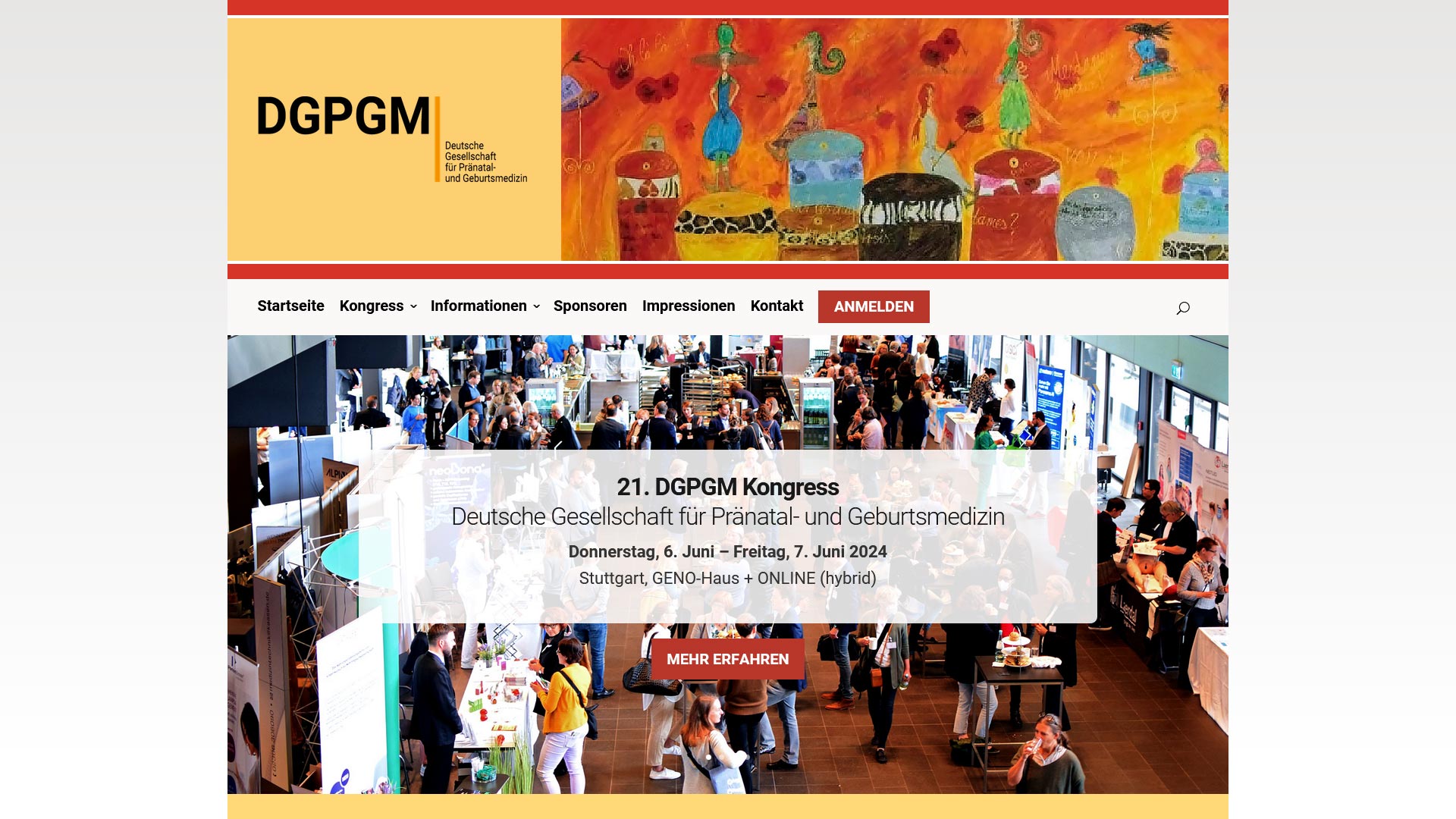 Website für die Jörg Eickeler Fortbildungsveranstaltung “DGPGM Kongress” (Dezember 2023)